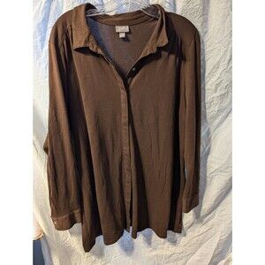 JJill Brown Top Long sleeve XL